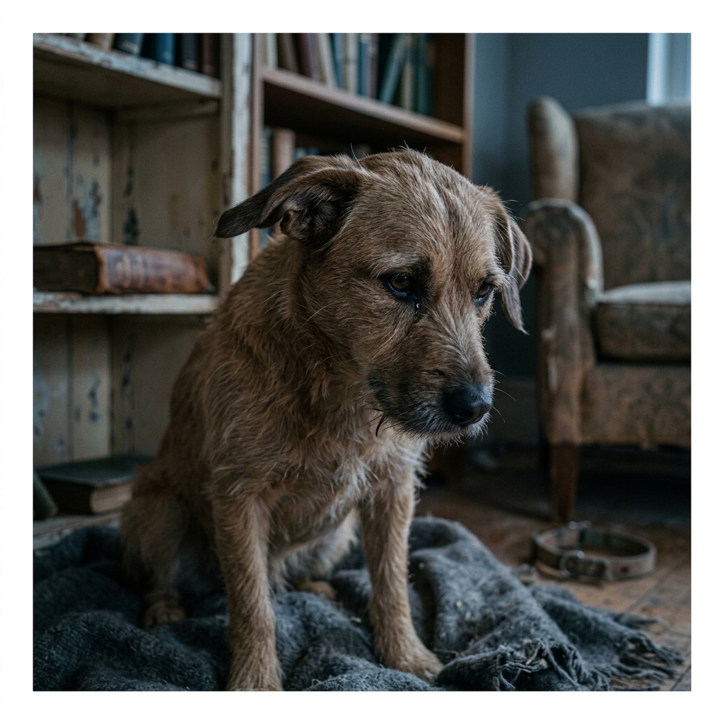 chien croisé triste problème comportement